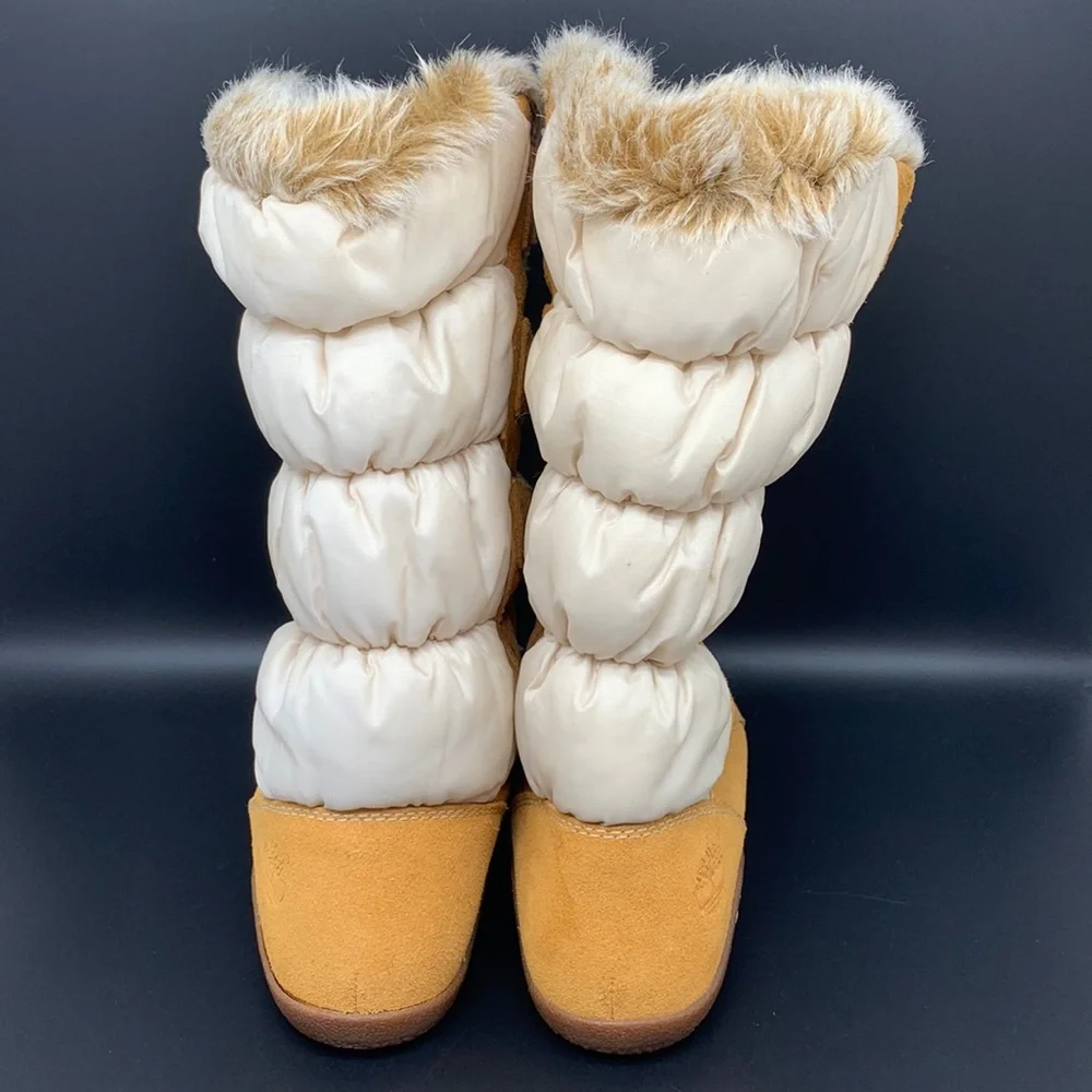 Timberland‎ Parkin Puffer Suede Boots Women’s Sz 6 - Picture 3 of 10